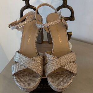 Stuart Weitzman Women's Glittering Gold Heels